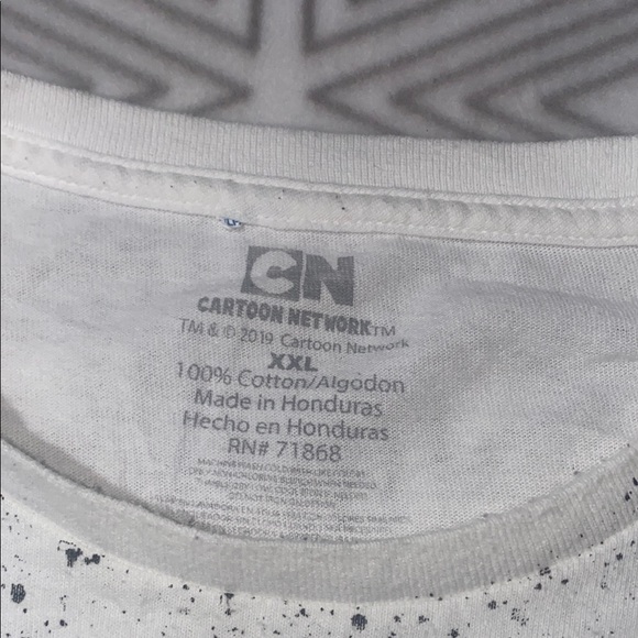 Cartoon Network Other - Cartoon Network White and Black Speckled Tee XXL